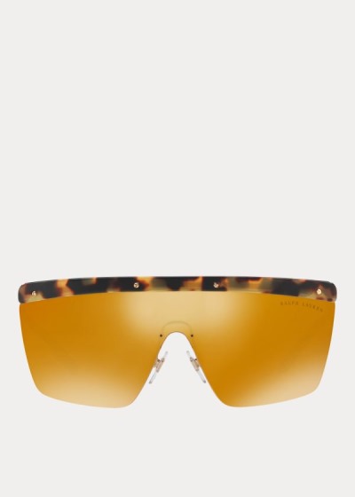 Women's Ralph Lauren RL Hinge Shield Sunglasses | 412706RBN